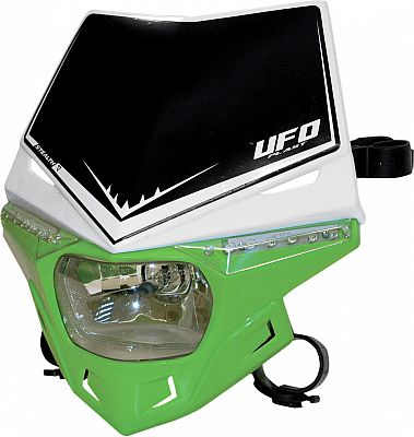 UFO MX PF01715, Scheinwerfermaske - Weiß/Grün von UFO