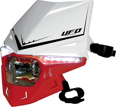 UFO MX PF01715, Scheinwerfermaske - Weiß/Rot von UFO