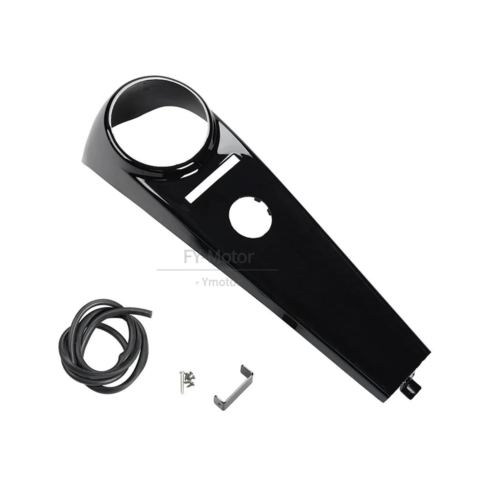 Motorrad Gestreckt Kraftstoff Tank Armaturenbrett Konsole Abdeckung Harley Softail FLST FXS FXCW Fat Boy Heritage Standard 00-17(Black) von UGALUNMER