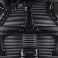 Leder Auto Fußmatten für Benz GLC X254 2022 2023,Wasserdicht Tragen Anti Rutsch Auto Boden Pad,Auto Interior Schützen Zubehör,A-Black von UGLYAF