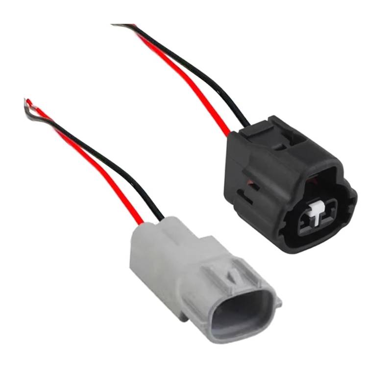 UHNYTRV 1/5/10/20 Sets mit 2 Pins, 90980-11168, automatischer Kabelbaumstecker 7283-7526-30, anwendbar auf Magnetanschluss VVT ​​I 1JZ 2JZ 1UZ 3UZ (2p männliche Buchse A, 1 Set) von UHNYTRV