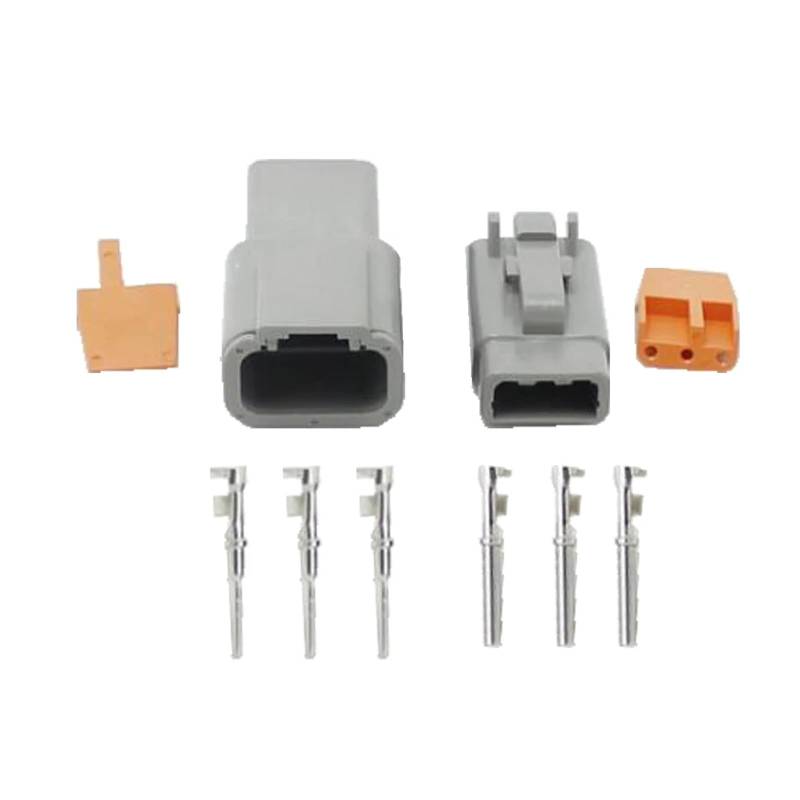 UHNYTRV 1 / DTM 2P-12P DTM06-2S 3S 4S DTM04-2P 3P 4P 6P 8P 12P 20-24AWG Wasserdichter Stecker mit Pins Automotive Sealed Plug(DTM04-3P DTM06-3S) von UHNYTRV