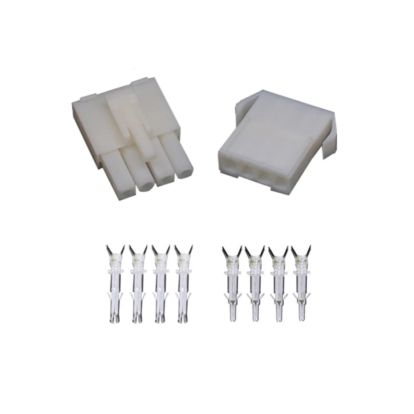UHNYTRV 10 Sätze/Kits EL-4P kleiner elektronischer Steckverbinder mit 4,5-mm-Abstand, EL4.5 4P-Mehrpolsteckverbinder, männlich/weiblich, Stecker + Klemmen(1x4P) von UHNYTRV