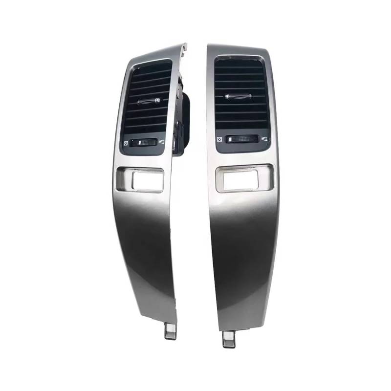UIBHGVFG AC Lüftungsgitter Air Vent Grille A/C Vent Silver Decorative Frame for Land Cruiser Prado LC120 2003-2009 AC Mitte Armaturenbretts von UIBHGVFG