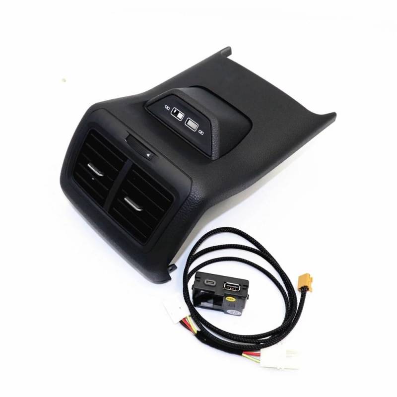 UIBHGVFG AC Lüftungsgitter Hinten Air Outlet Vent Trim Rahmen Montage Mittelarmlehne Für Golf 7 Für MK7 2013-2019 AC Mitte Armaturenbretts von UIBHGVFG