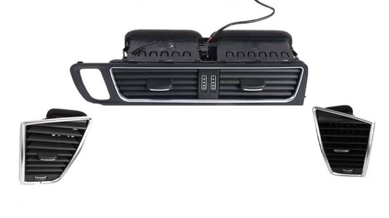 UIBHGVFG AC Lüftungsgitter LHD Front Dash Mitte Links rechts Klimaanlage AC Vent Grille Frame Outlet Assembly für Q5 2009–2018 AC Mitte Armaturenbretts von UIBHGVFG