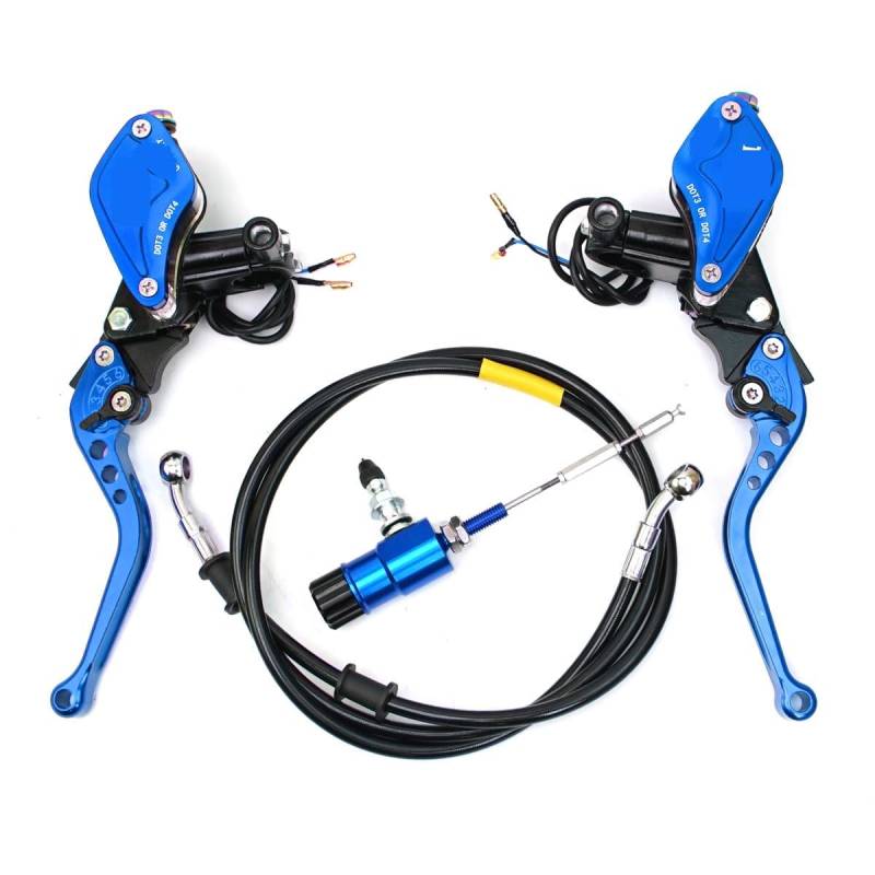 UIBHGVFG Brems Kupplungshebel 22mm Motorrad Hydraulische Kupplung Bremse Hauptzylinder Hebel Kit Für Dirt Bike Sport Bike Roller Motocross Off Road von UIBHGVFG
