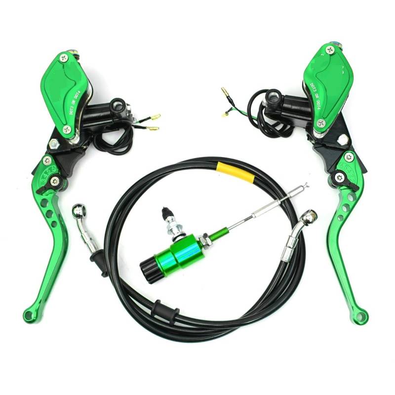 UIBHGVFG Brems Kupplungshebel 22mm Motorrad Hydraulische Kupplung Bremse Hauptzylinder Hebel Kit Für Dirt Bike Sport Bike Roller Motocross Off Road von UIBHGVFG