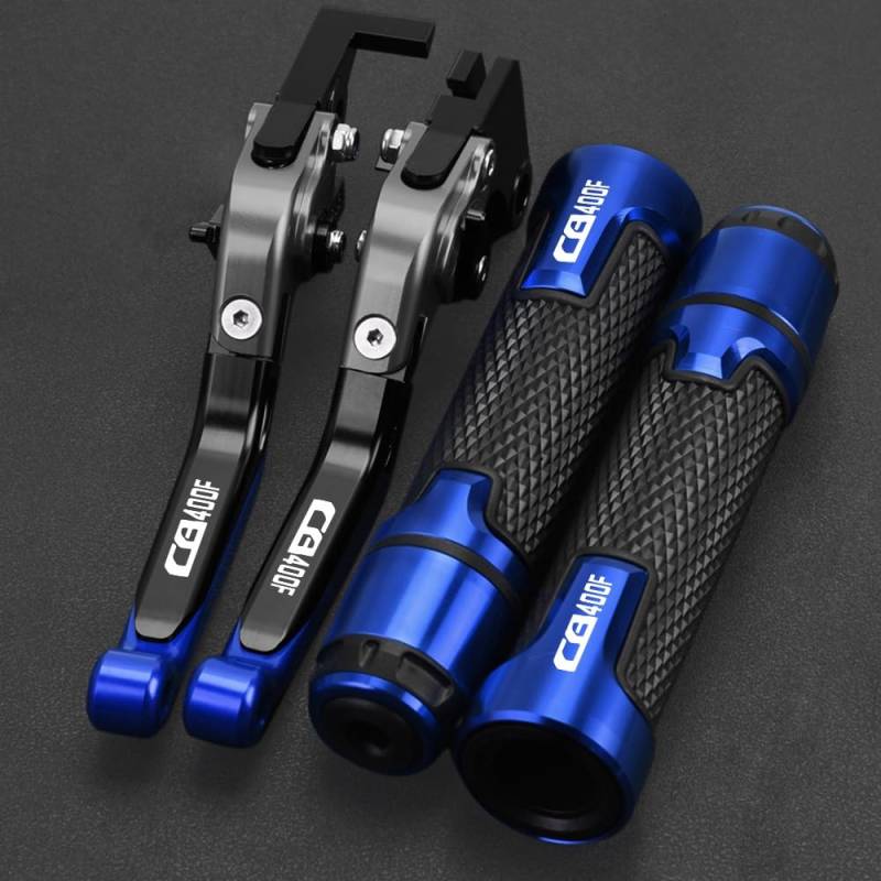 UIBHGVFG Brems Kupplungshebel CB 400 VTEC CB1 CB 400 Motorrad Einstellbare Bremse Kupplung Hebel Lenker Griffe Für CB400SF CB400SS CB400F CB400 von UIBHGVFG