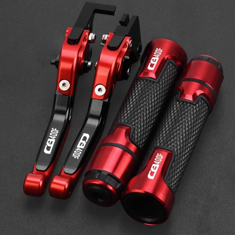 UIBHGVFG Brems Kupplungshebel CB 400 VTEC CB1 CB 400 Motorrad Einstellbare Bremse Kupplung Hebel Lenker Griffe Für CB400SF CB400SS CB400F CB400 von UIBHGVFG