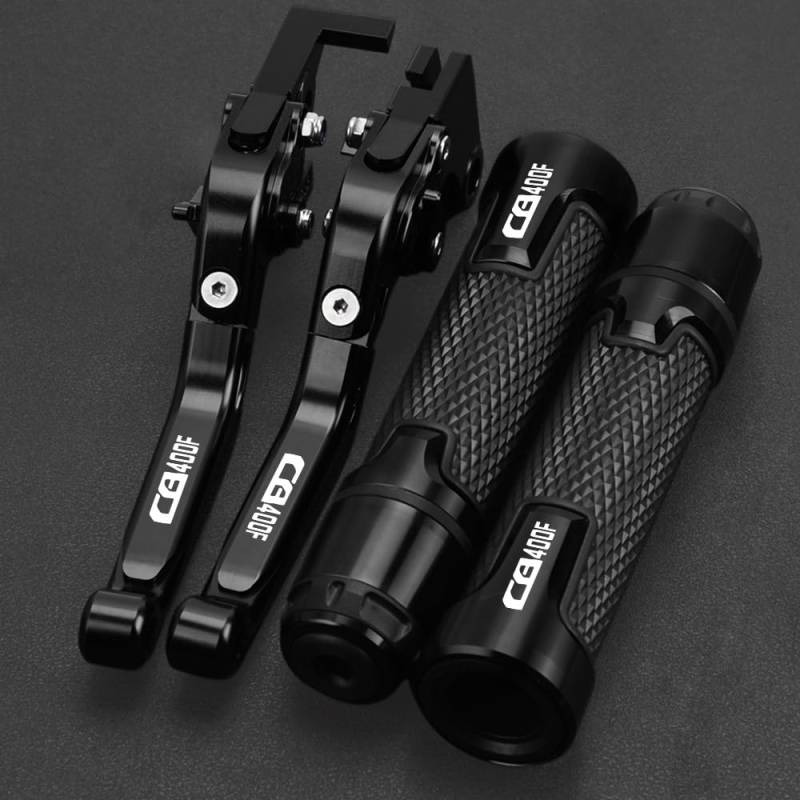 UIBHGVFG Brems Kupplungshebel CB 400 VTEC CB1 CB 400 Motorrad Einstellbare Bremse Kupplung Hebel Lenker Griffe Für CB400SF CB400SS CB400F CB400 von UIBHGVFG