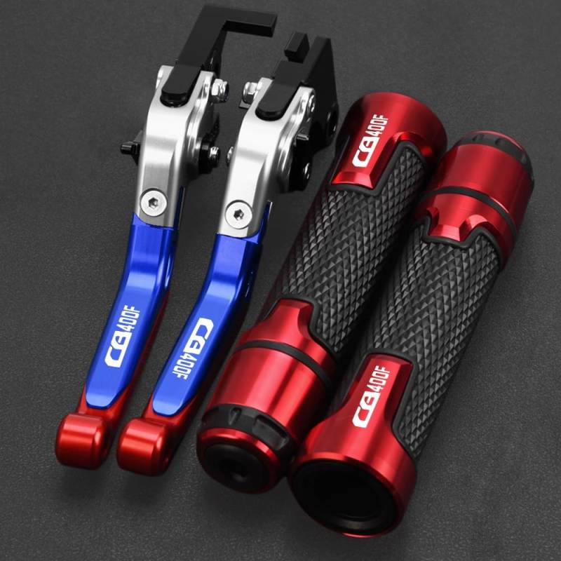 UIBHGVFG Brems Kupplungshebel CB 400 VTEC CB1 CB 400 Motorrad Einstellbare Bremse Kupplung Hebel Lenker Griffe Für CB400SF CB400SS CB400F CB400 von UIBHGVFG