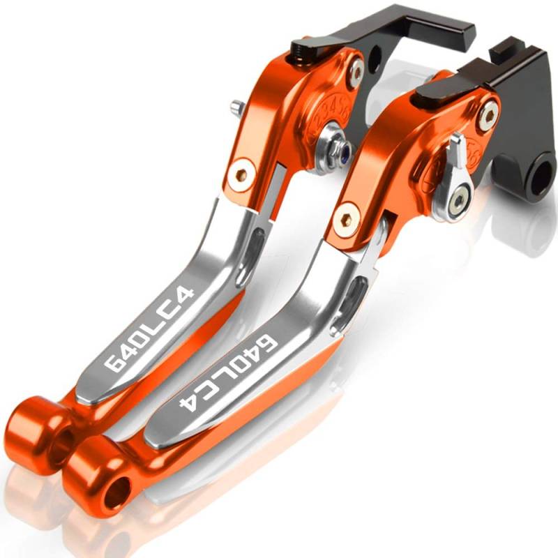 UIBHGVFG Brems Kupplungshebel Motorrad Einstellbare Ausziehbare Faltbare Bremskupplungshebel 640 LC4 Zubehör Für 640LC4 2003 2004 2005 2006 von UIBHGVFG