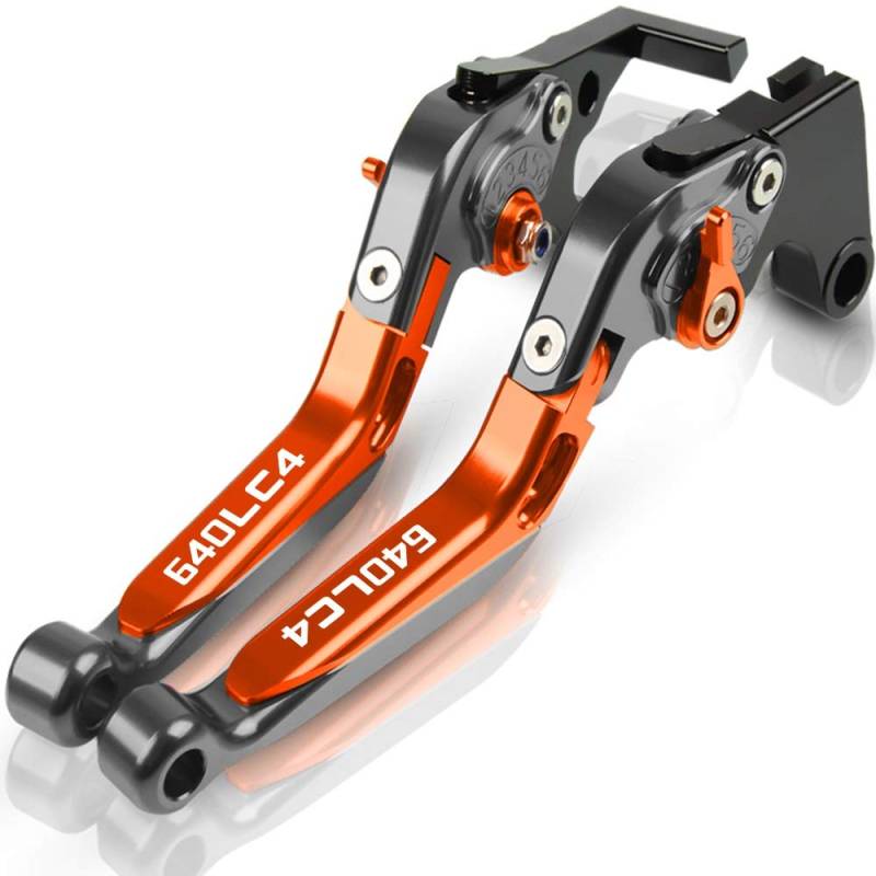 UIBHGVFG Brems Kupplungshebel Motorrad Einstellbare Ausziehbare Faltbare Bremskupplungshebel 640 LC4 Zubehör Für 640LC4 2003 2004 2005 2006 von UIBHGVFG