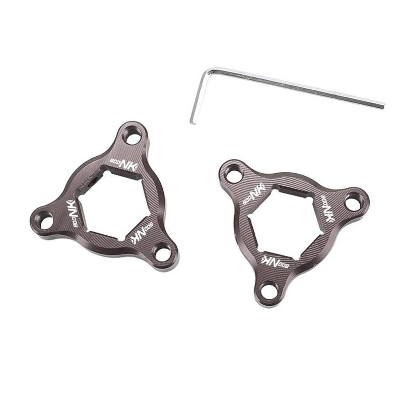 UIFCOG Für CFMOTO 800NK 800 NK 2023-2024 Motorrad Vorderradaufhängung Gabel Vorspannungseinsteller Kappe Gabel Einstellknopf(Gris) von UIFCOG