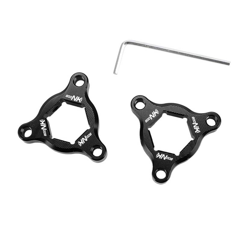 UIFCOG Für CFMOTO 800NK 800 NK 2023-2024 Motorrad Vorderradaufhängung Gabel Vorspannungseinsteller Kappe Gabel Einstellknopf(Schwarz) von UIFCOG