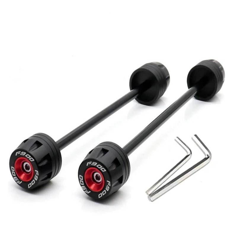 UIFCOG Schutzeinrichtungen Für BM&W F900R F900XR 2020-2022 Motorrad Hinten Vorderachse Gabel Crash Slider(rot) von UIFCOG