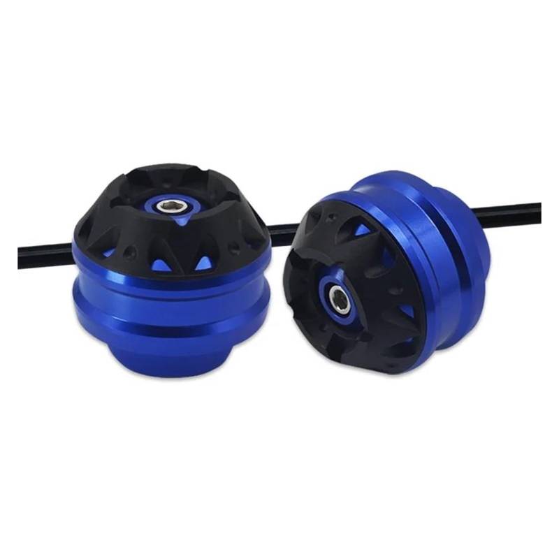 UIFCOG Schutzeinrichtungen Für HON&DA VFR800X 2010-2019 VFR1200X VFR1200F 2010-2017 Motorrad Vorderachse Rad Gabel Sliders Kappe Crash Protector Pad(Blau) von UIFCOG