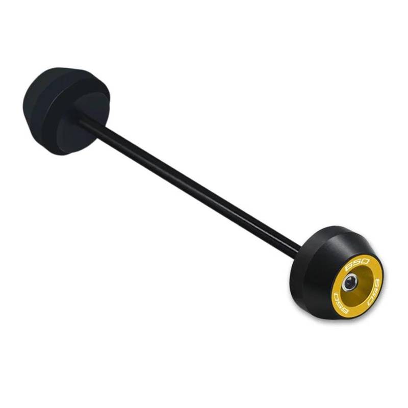 UIFCOG Schutzeinrichtungen Für KA&WASAKI Z650 2017-2024 Z650RS 2023-2024 Motorrad Vorne Und Hinten Rad Gabel Achse Sliders Crash Rad Fallen Schutz Pad(Gold,Hinten) von UIFCOG