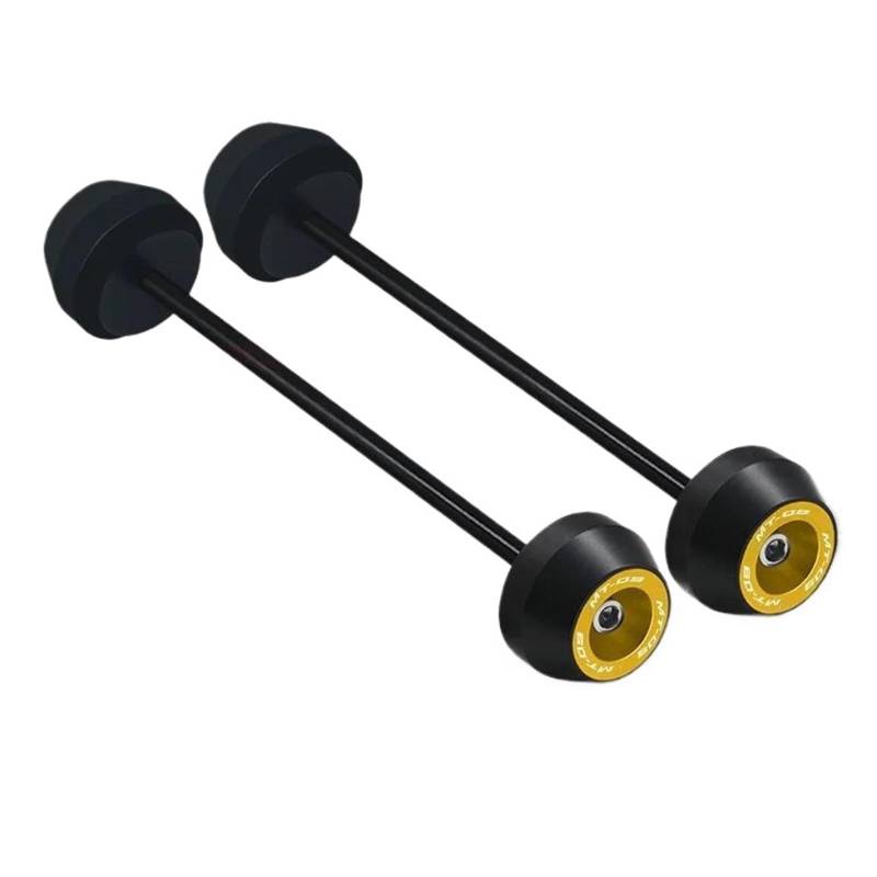 UIFCOG Schutzeinrichtungen Für YA&MAHA MT-09 MT09 2013–2023 Motorrad-Vorderrad-/Hinterrad-Gabel-Schieberachsen-Sturzschutz(Gold,A Pair) von UIFCOG
