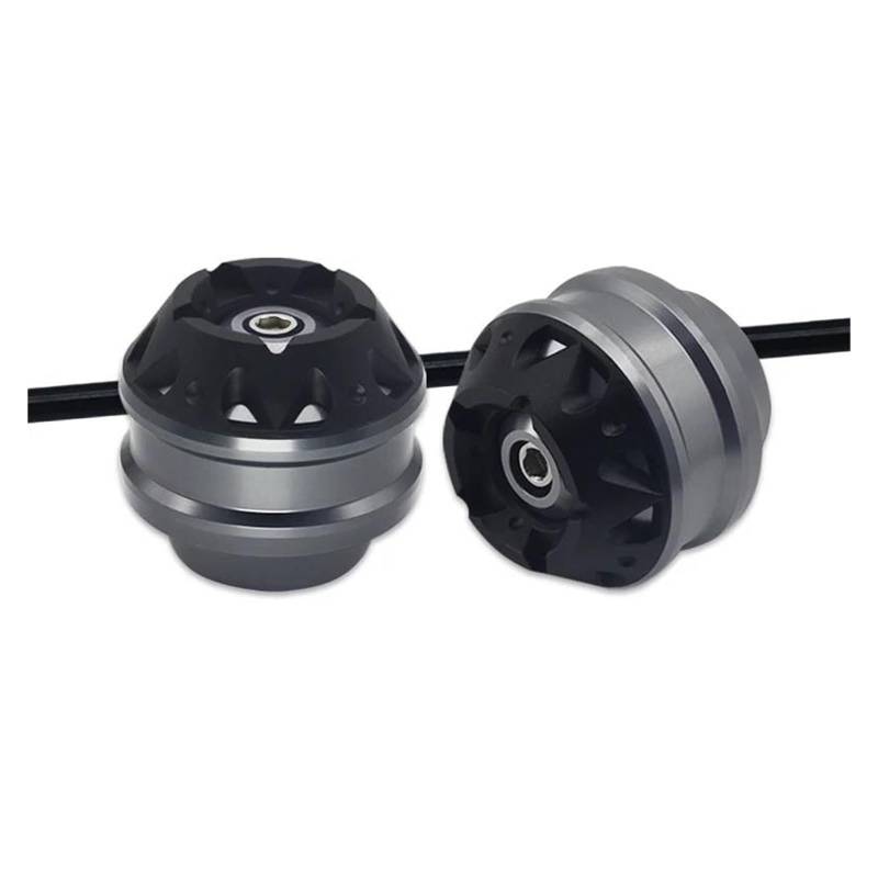 UIFCOG Schutzeinrichtungen Für YA&MAHA YZF-R3 2015-2024 YZF-R25 2014-2024 Motorrad Vorne Hinterachse Gabel Rad Schutz Crash Sliders Kappe(Gris,Vorne) von UIFCOG