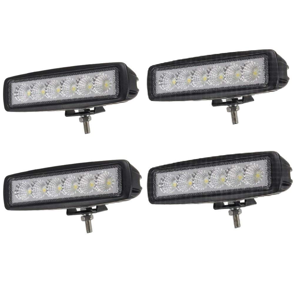 UISEBRT LED Arbeitsscheinwerfer 12V/24V Zusatzscheinwerfer Auto Offroad Flutlicht Arbeitslicht Aluminium Druckguss IP67 für Traktor SUV UTV ATV (2/4 Stück) (4 Stück) von UISEBRT