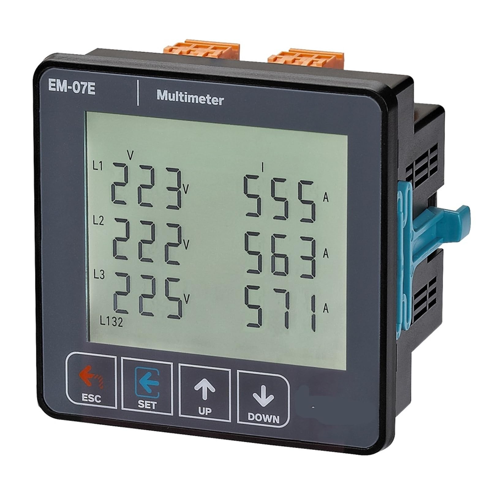 EM-07E Spannung Strom Frequenz Scheinleistung Multimeter 3P 4W 1Pcs(Without CT.) von UJHANXAT