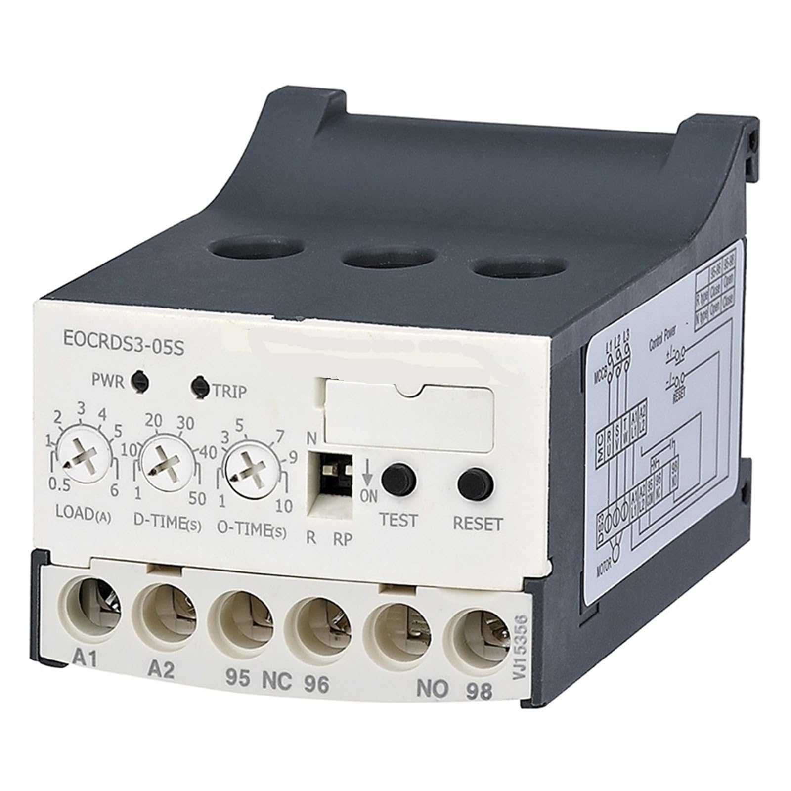 EOCR-DS3 Elektronisches Überlastrelais Motorschutz Thermisches Überlastrelais 1St(5-60A) von UJHANXAT