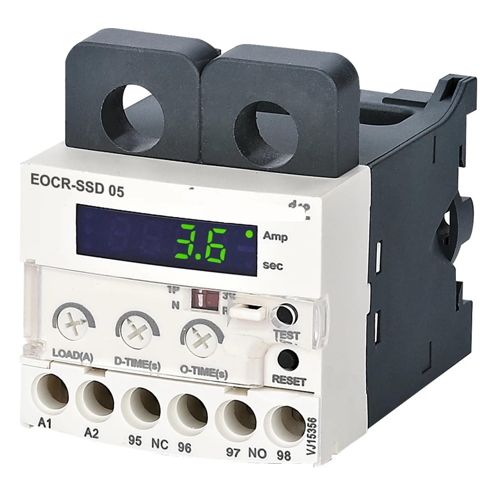 EOCR-SSD Digitales elektronisches Überlastrelais Motorschutz Thermisches Überlastrelais 1St(Un 110VAC,0.5-6A) von UJHANXAT