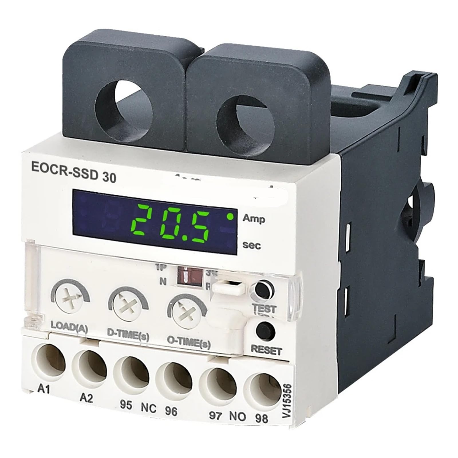 EOCR-SSD Digitales elektronisches Überlastrelais Motorschutz Thermisches Überlastrelais 1St(Un 110VAC,3-30A) von UJHANXAT