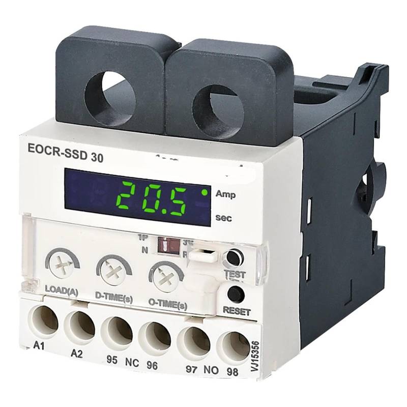 EOCR-SSD Digitales elektronisches Überlastrelais Motorschutz Thermisches Überlastrelais 1St(Un 110VAC,3-30A) von UJHANXAT