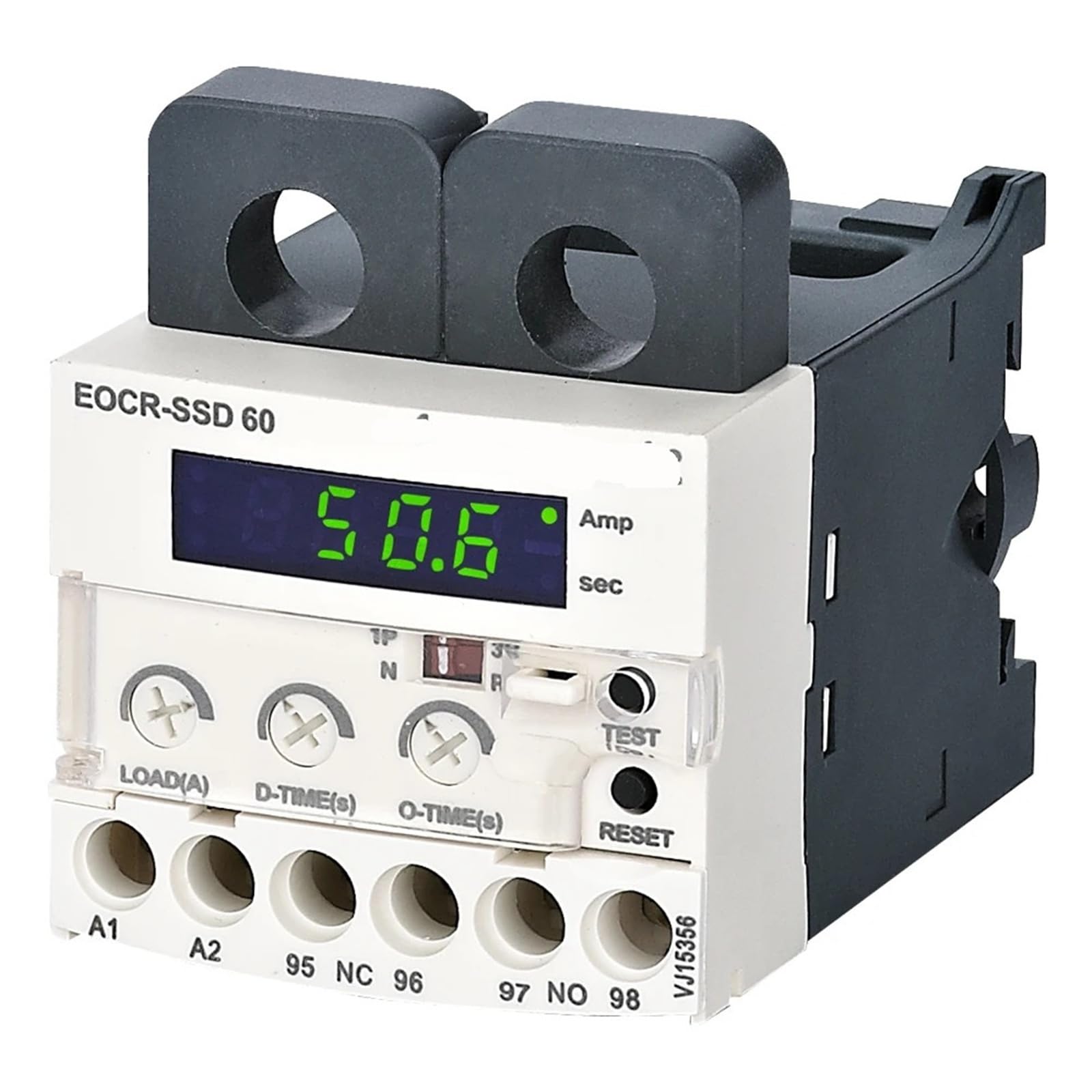 EOCR-SSD Digitales elektronisches Überlastrelais Motorschutz Thermisches Überlastrelais 1St(Un 380VAC,5-60A) von UJHANXAT