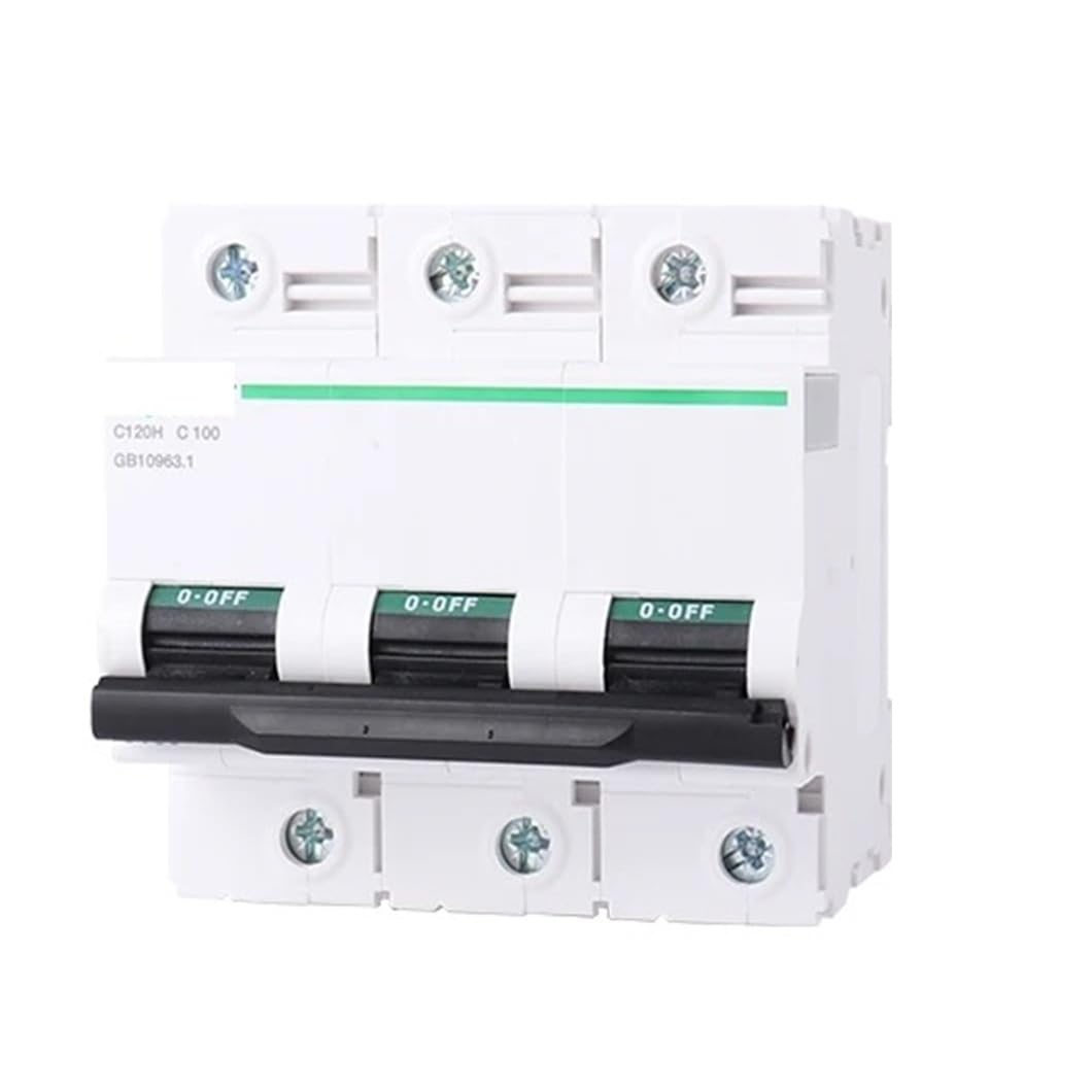 Elektrischer Hochstrom-Leistungsschalter C120H 63A 80A 100A 125A 1P 2P 3P 4P Typ C/Typ D 1 Stück(3P,63A) von UJHANXAT