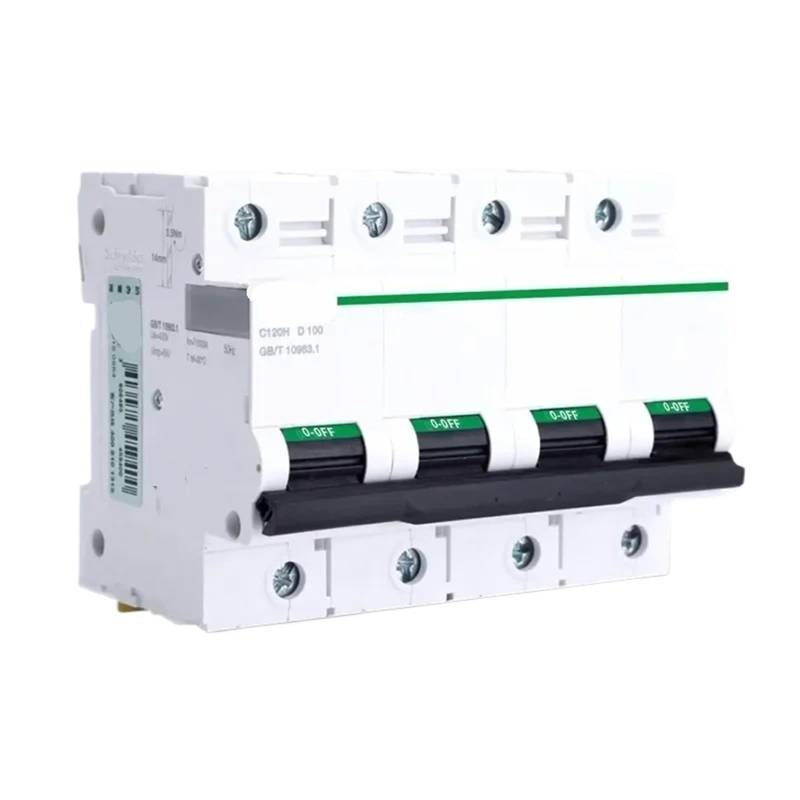 Elektrischer Luftschalter C120H Hochstrom-Leistungsschalter 63a 80a 100a 125a 1P 2P 3P 4P Typ C/Typ D 1St(2P,125A) von UJHANXAT