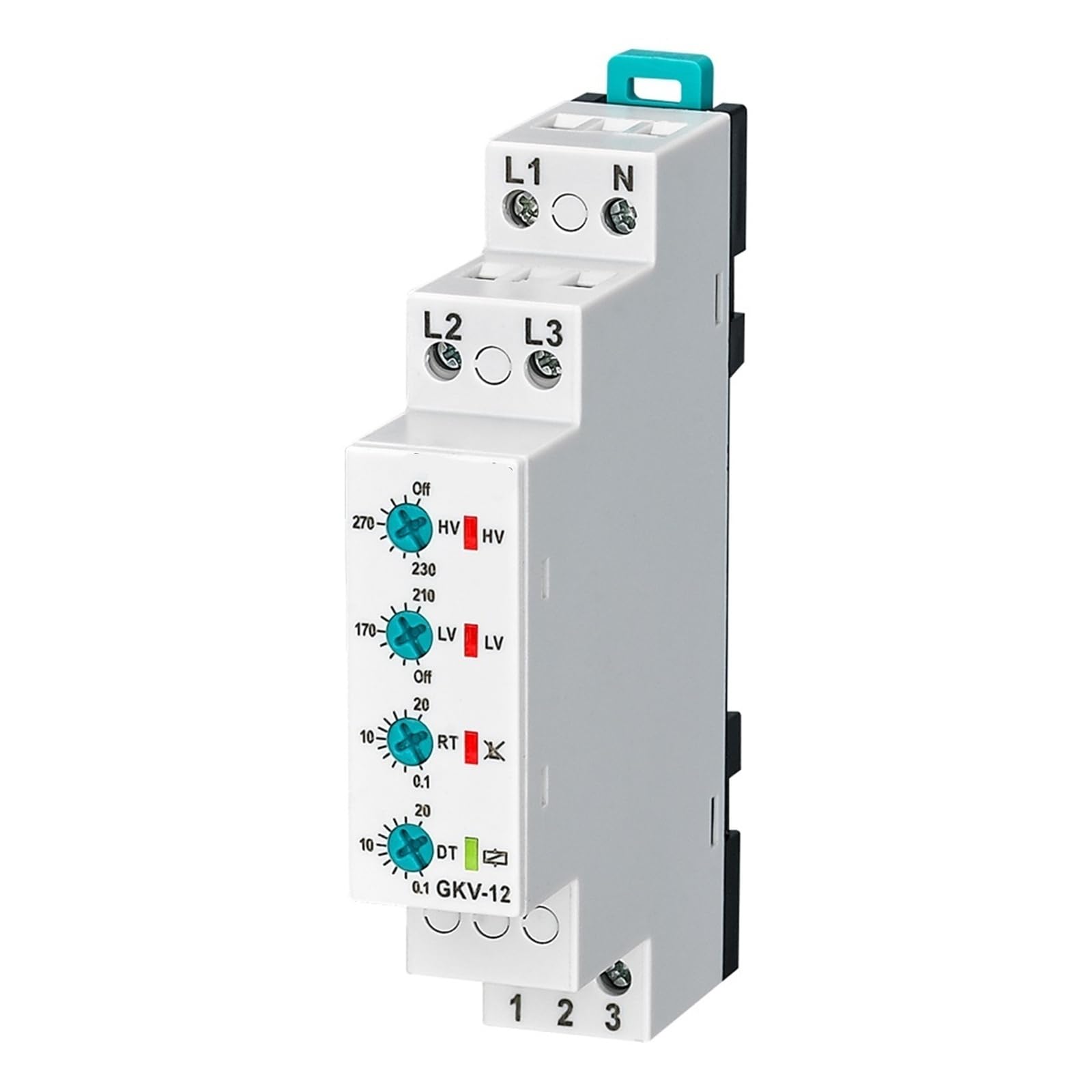 GKV-12 GKV-12F 3 * 380VAC Mit-Neutual Dreiphasiges Unter-Überspannungs-Phasenfolgerelais 1 Stücke(GKV-12) von UJHANXAT
