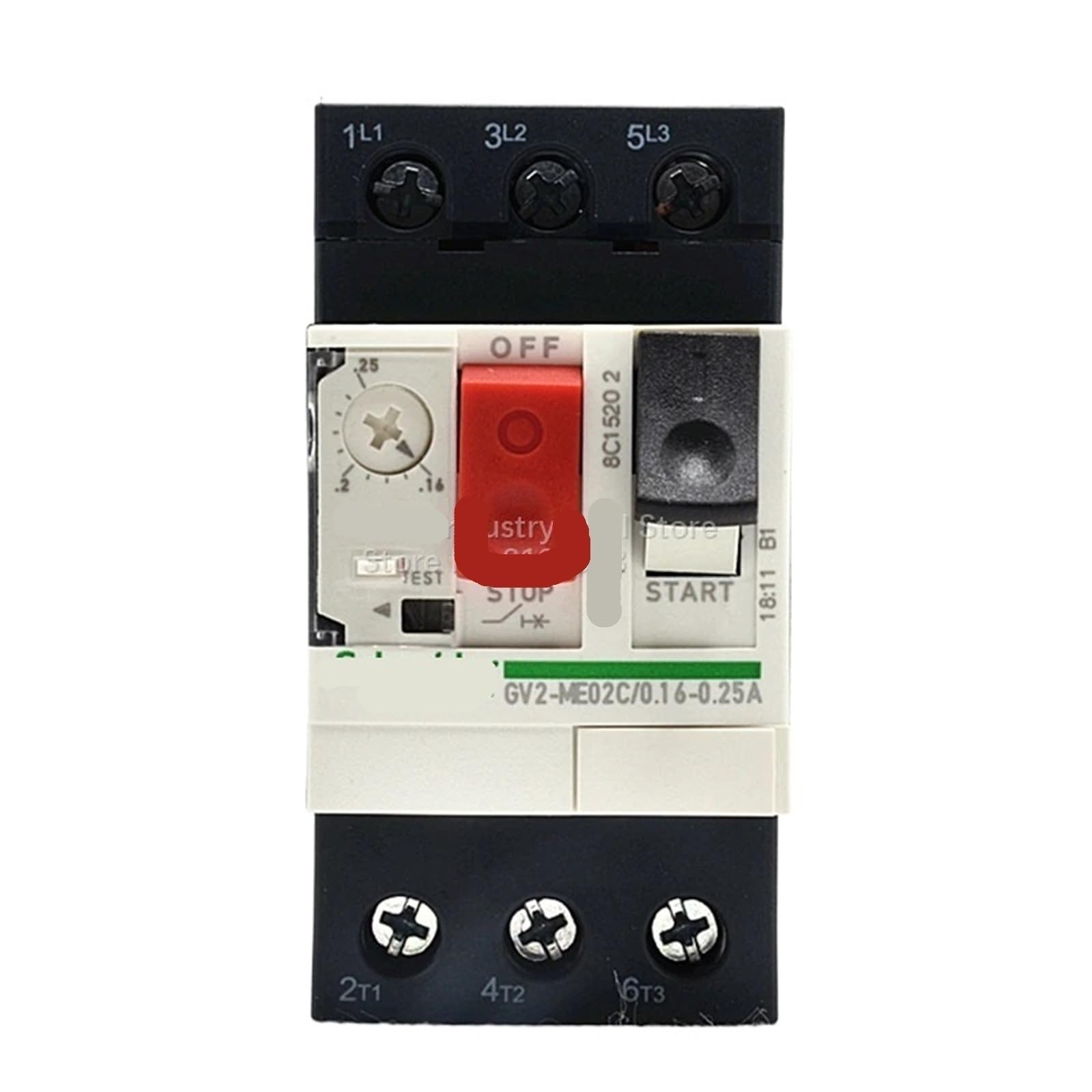 GV2-ME02C Motorschutzschalter GV2ME02C 0,16-0,25 A Druckknopf 3P Thermomagnetischer Typ Spannung 1 Stück GV2-ME02C Motorschutzschalter GV2ME02C 0,16-0,25 A Druckknopf 3P Thermomagnetischer Typ Spannung 1 Stück von UJHANXAT