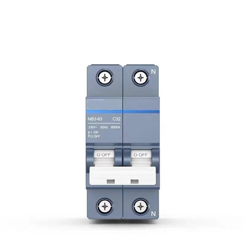 NB3 1P+N 2P AC 230/400V Leistungsschalter DIN-Schienenmontage Miniatur-Haushaltsluftschalter 1St(1P N,32A) von UJHANXAT