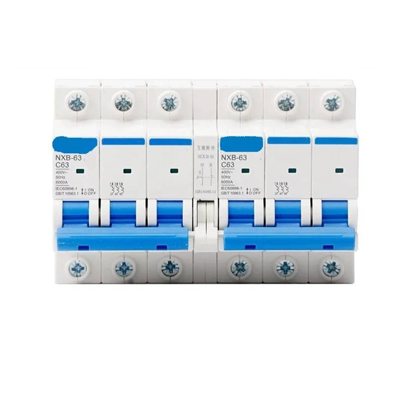 NXB-63 Dual-Stromversorgungs-Verriegelungsschalter DZ47 Verriegelungsumwandlung 2PC Typ 63A Stadtnetzschalter 1Pcs(16a) von UJHANXAT
