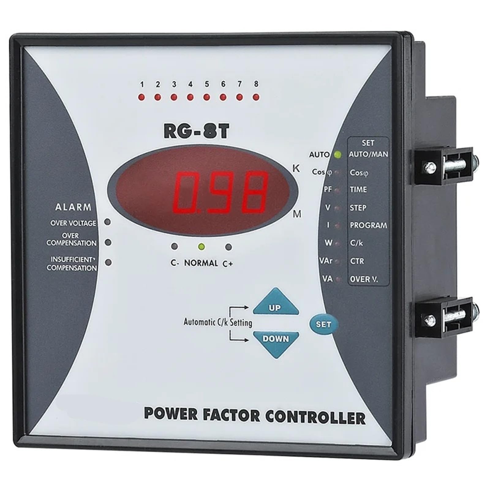 RG-8T Leistungsfaktorregler 8 Schritte 220VAC 50/60Hz 1St RG-8T Leistungsfaktorregler 8 Schritte 220VAC 50/60Hz 1St von UJHANXAT