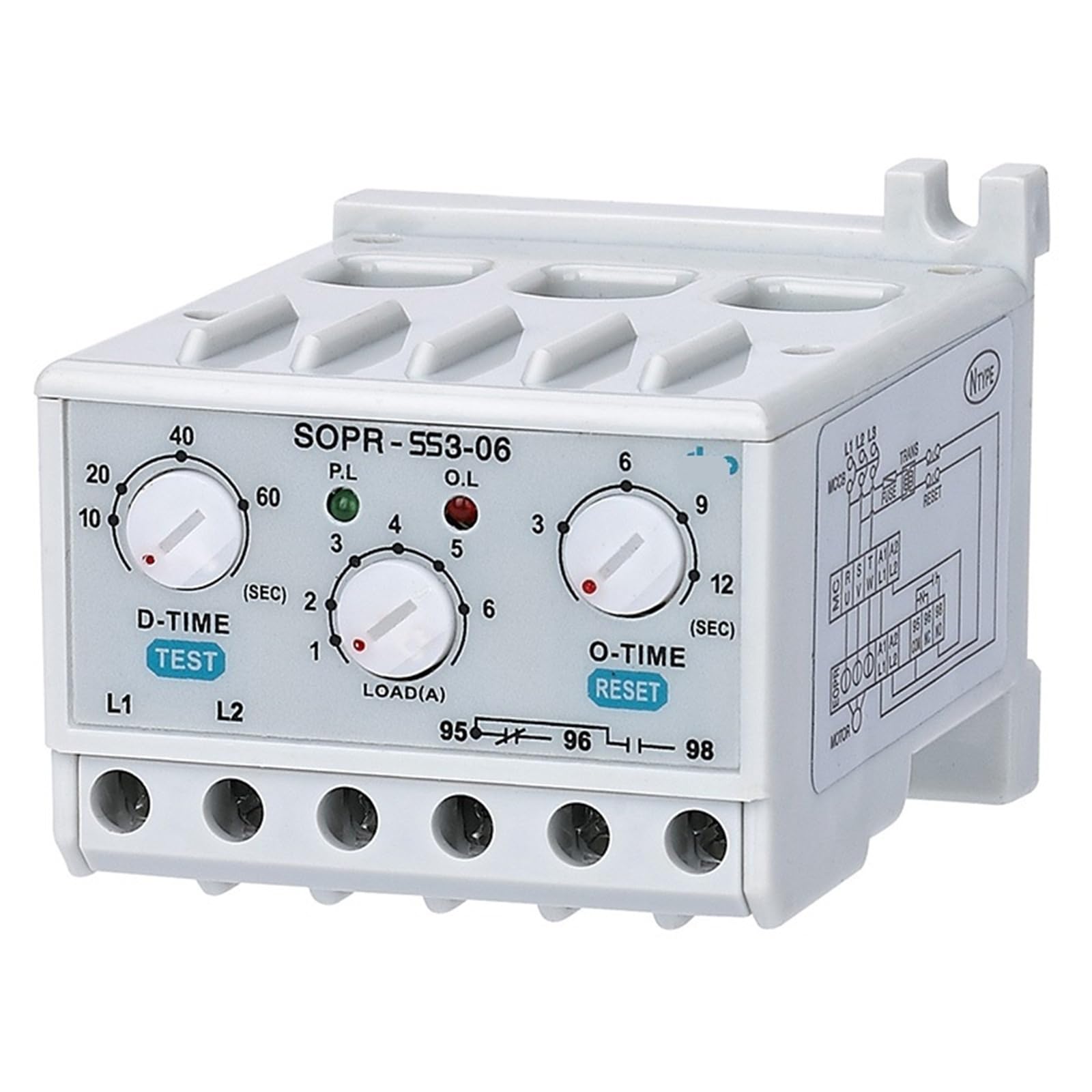 SOPR-SS3-440 Elektronisches Überlastrelais Motorschutz Thermisches Überlastrelais 1St(10-120A) von UJHANXAT
