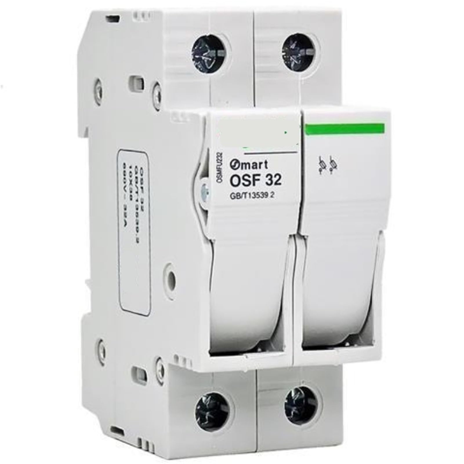 Sicherungssockel OSMFU232 OSF32 2P 1P 10x38 1A-32A SICHERUNG OSF 32 Marke 1 Stücke(OSMFU232 2P,4A Fuse) von UJHANXAT