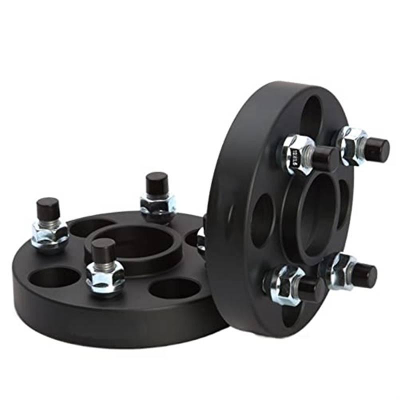 UJMOK 2 Stück 20/25/30/35/40 mm Anpassungs-Spurverbreiterung-Umrüstadapter, for PCD 4x115 bis 4x108 4x100 4x114.3 Anpassungsgebühren(2PCS 40MM Black) von UJMOK