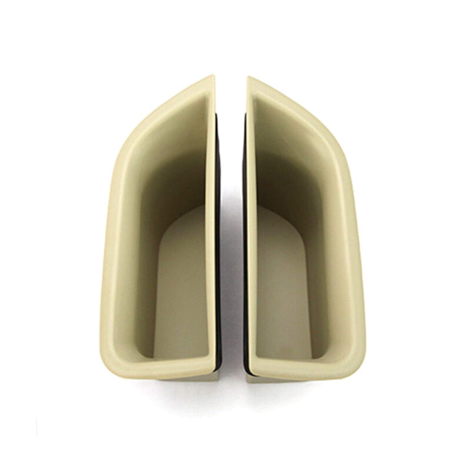 UJMOK 2 Stück Auto-Fronttürgriff-Aufbewahrungsbox, Auto-Styling, for Volvo, XC70 V70 S80 Auto-Inteior-Organizer-Zubehör(Beige) von UJMOK