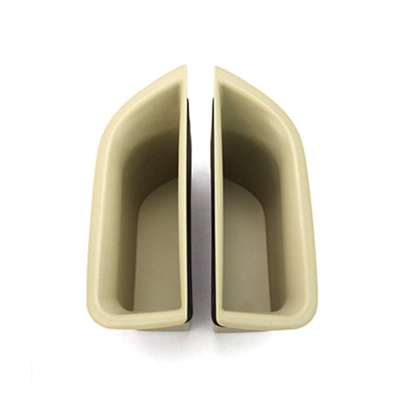 UJMOK 2 Stück Auto-Fronttürgriff-Aufbewahrungsbox, Auto-Styling, for Volvo, XC70 V70 S80 Auto-Inteior-Organizer-Zubehör(Beige) von UJMOK