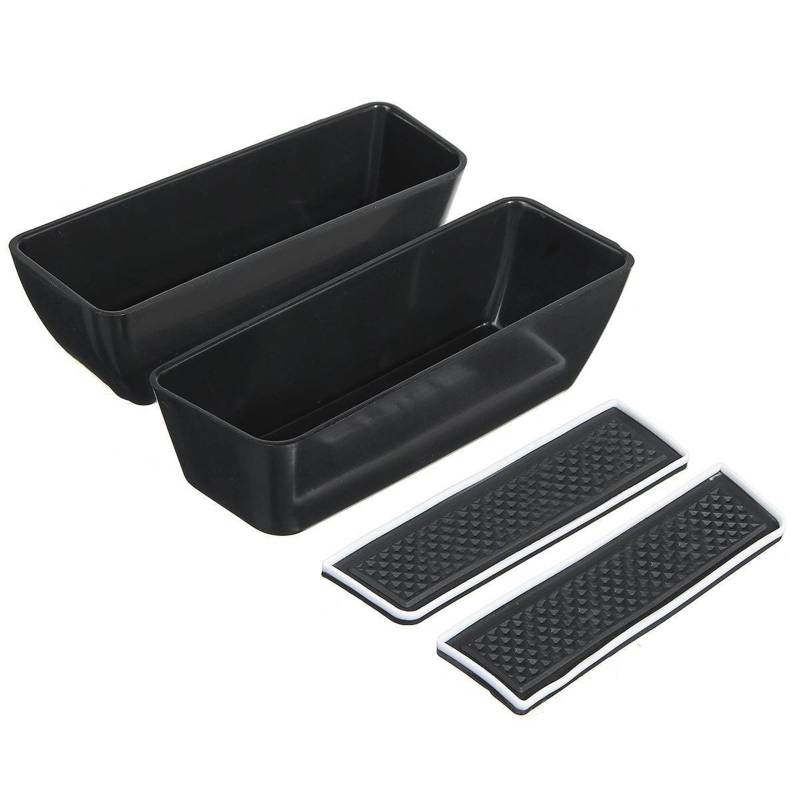 UJMOK 2 Stück Auto-Innenraum-Vordertür-Armlehnen-Aufbewahrungsboxen Ziergriffboxen, for Ford, Edge 2015 2016 2017 2018 2019 Auto-Styling von UJMOK