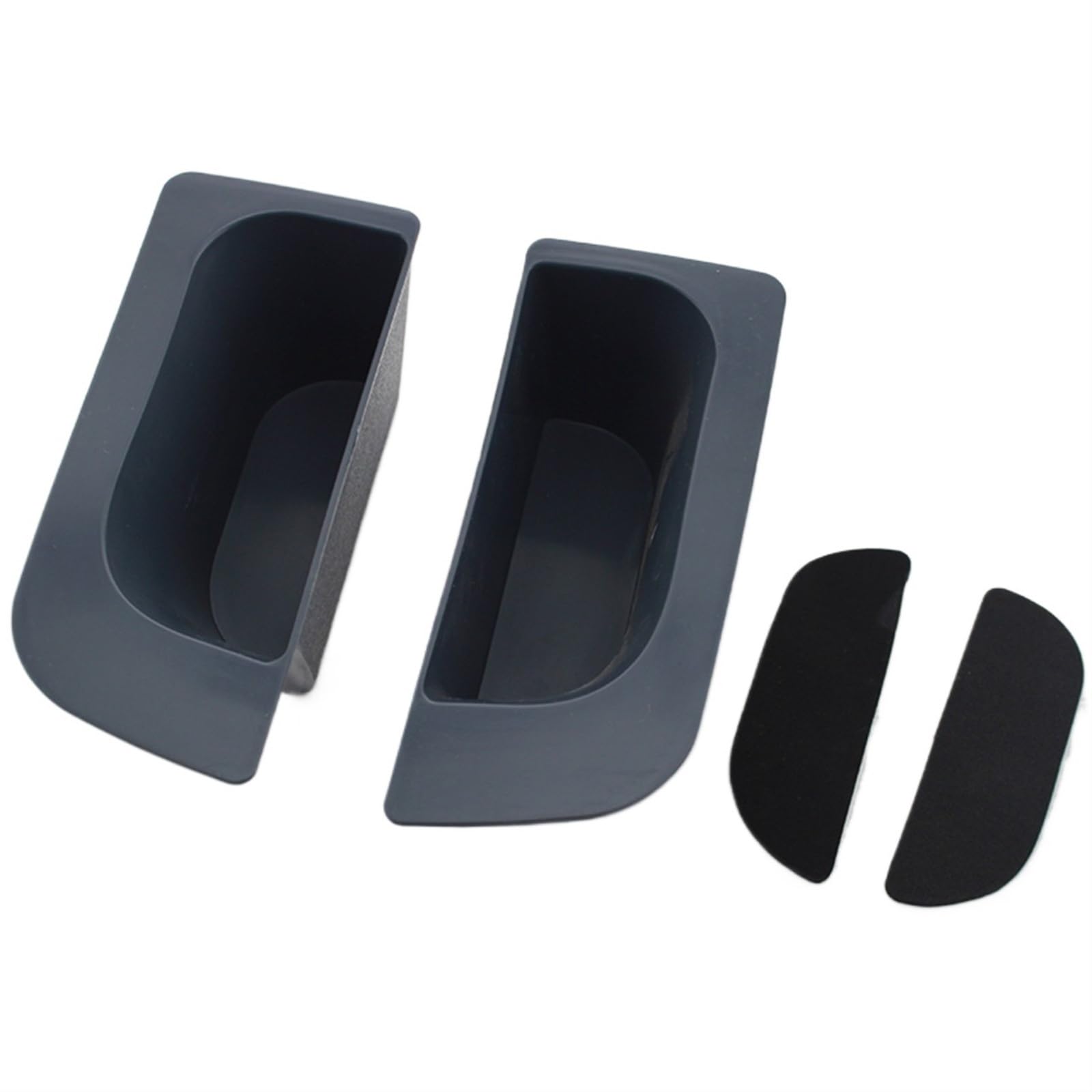 UJMOK 2Pcs ABS Car Armrest Container Door Storage Box Handle Boxes Case, for Ford, for Focus, 2 MK2 2005-2011 Accessories(Grey) von UJMOK