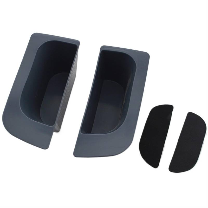 UJMOK 2Pcs ABS Car Armrest Container Door Storage Box Handle Boxes Case, for Ford, for Focus, 2 MK2 2005-2011 Accessories(Grey) von UJMOK