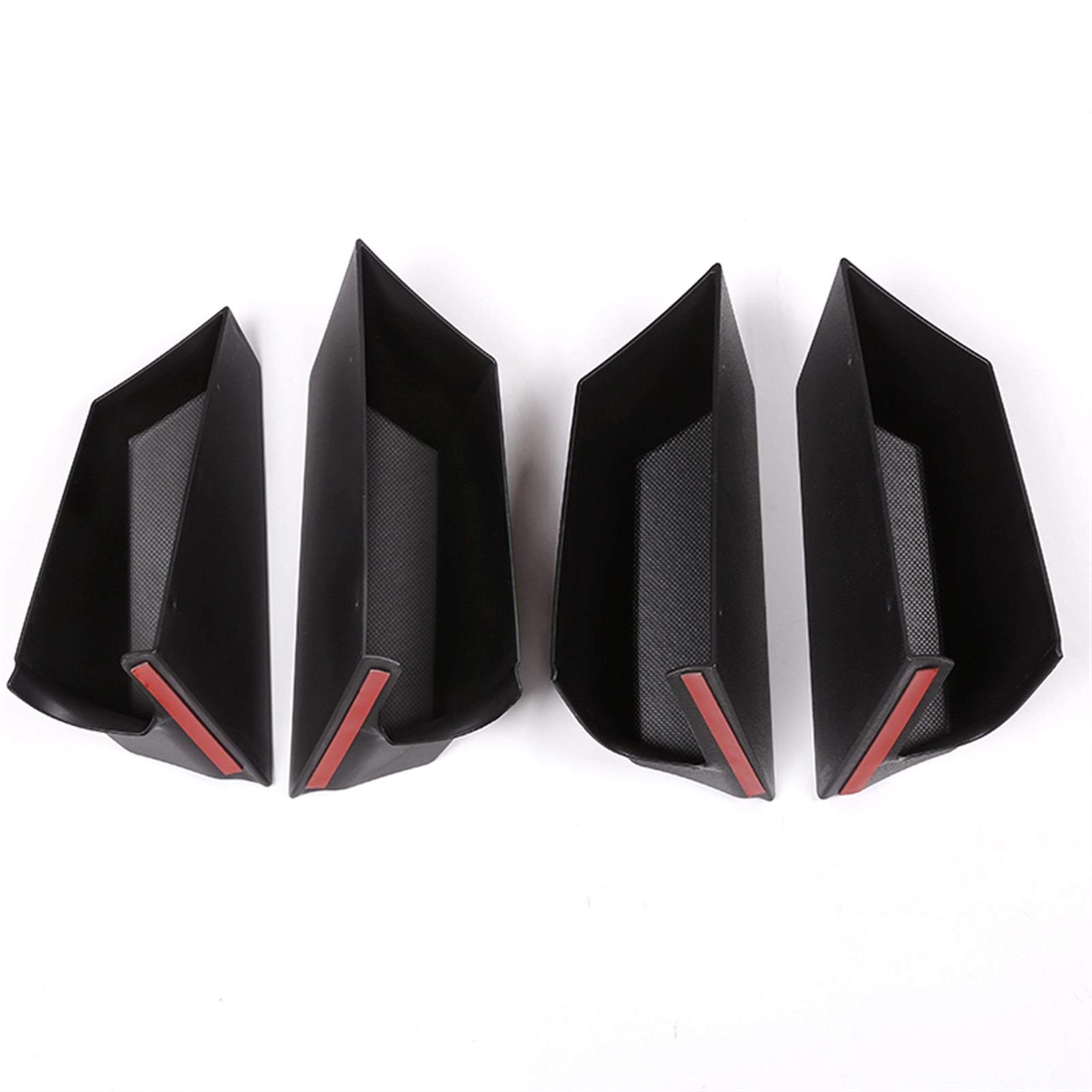 UJMOK 4 Stück Schwarze ABS-Autotür-Aufbewahrungsbox, Telefonablage, for Toyota, for Land Cruiser, Prado FJ150 150 2010–2018, Autozubehör(4pcs) von UJMOK