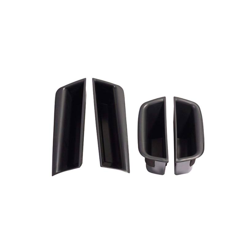 UJMOK Auto-Aufbewahrungsbox for Vorder- und Hintertür, Armlehne, Handschuhfach, for Mercedes-Benz, C-Klasse W204 2008–2014, Auto-Styling-Zubehör(Black Front and Rear) von UJMOK