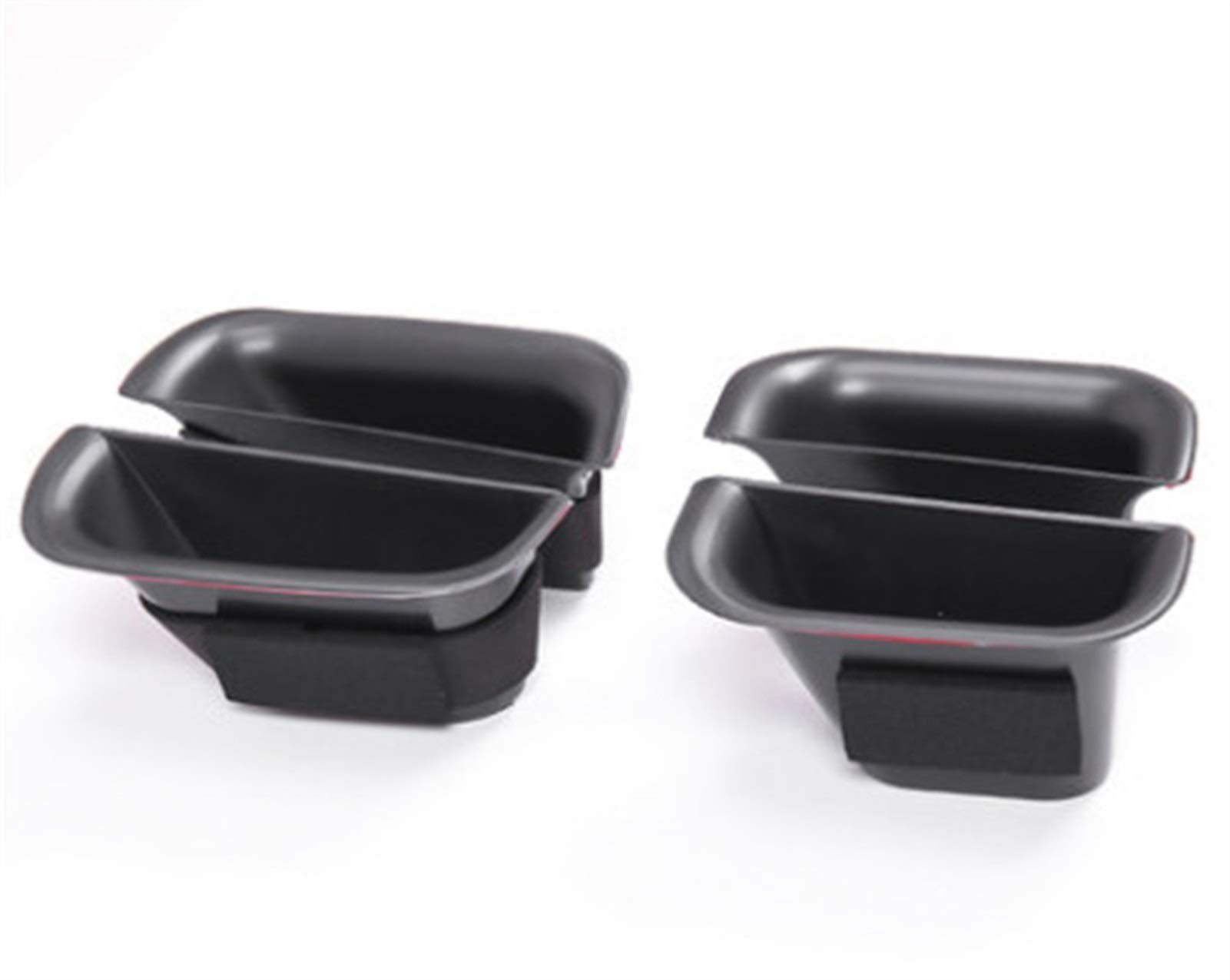 UJMOK Autotür-Aufbewahrungsbox, Griffbox, Handschuh-Armlehnenbox, for Toyota, for Land Cruiser, Prado 120 2003 2004 2005 2006 2007 2008 2009 Zubehör(4pcs Black) von UJMOK